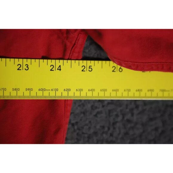 Abercrombie & Fitch Button Up Shirt Mens M Red Button Down Collared Long Sleeve - Picture 7 of 9